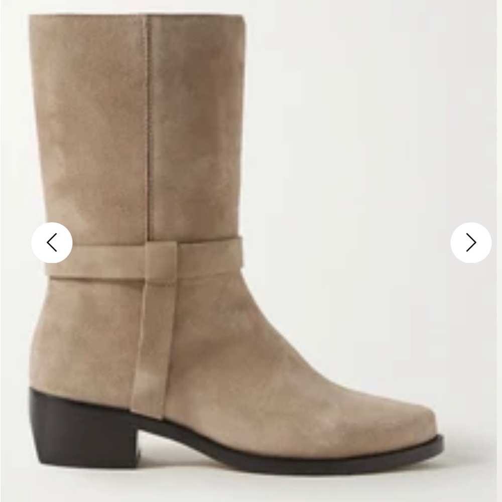 Legres Suede Midi Boots. Size 38.